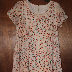 mini flowy floral dress